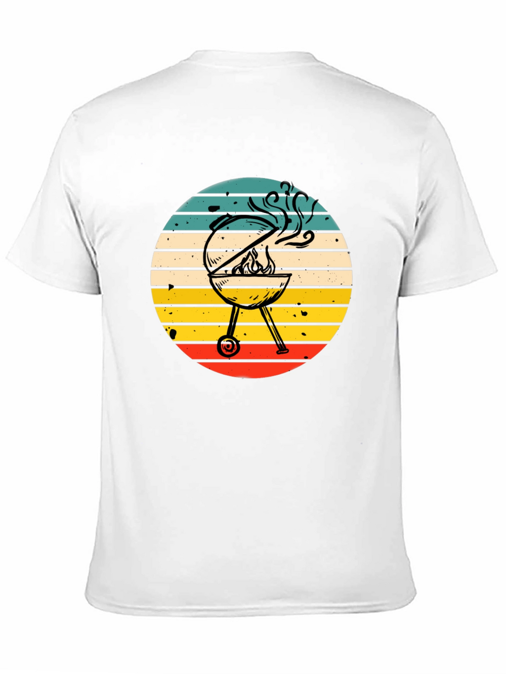 BBQ Grill Graphic Tee - Retro Style