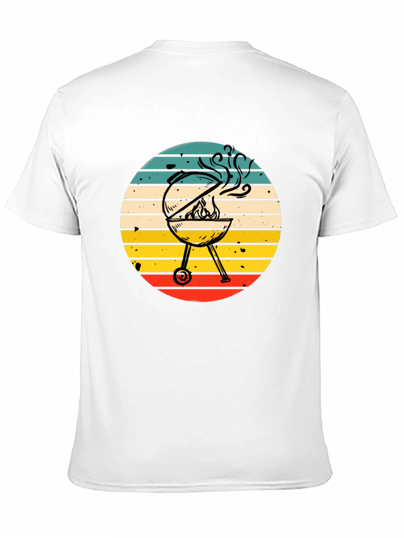 BBQ Grill Graphic Tee - Retro Style