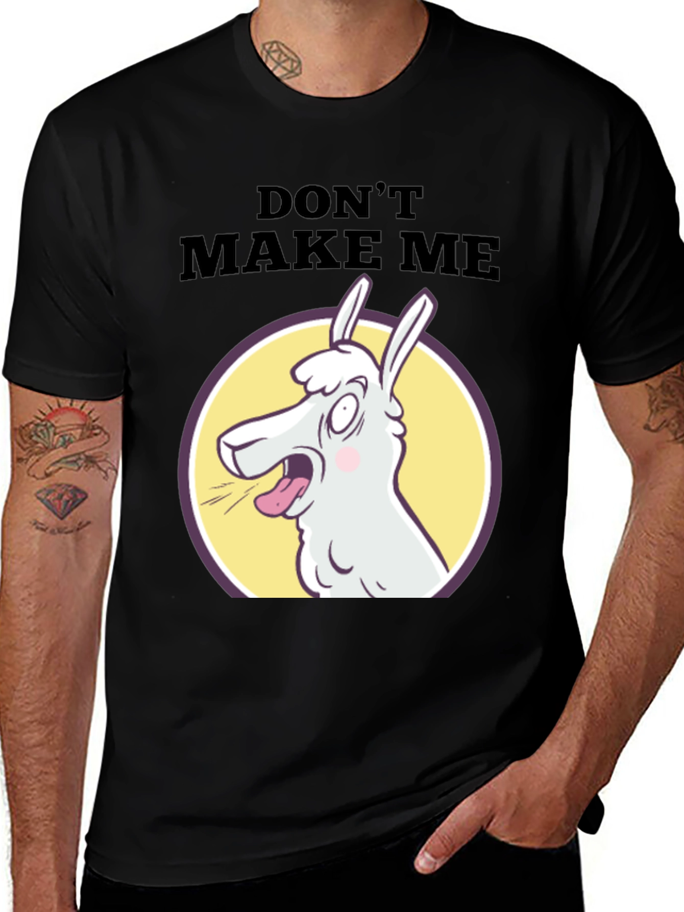 Dont Make Me Llama T-Shirt - Funny Graphic Tee