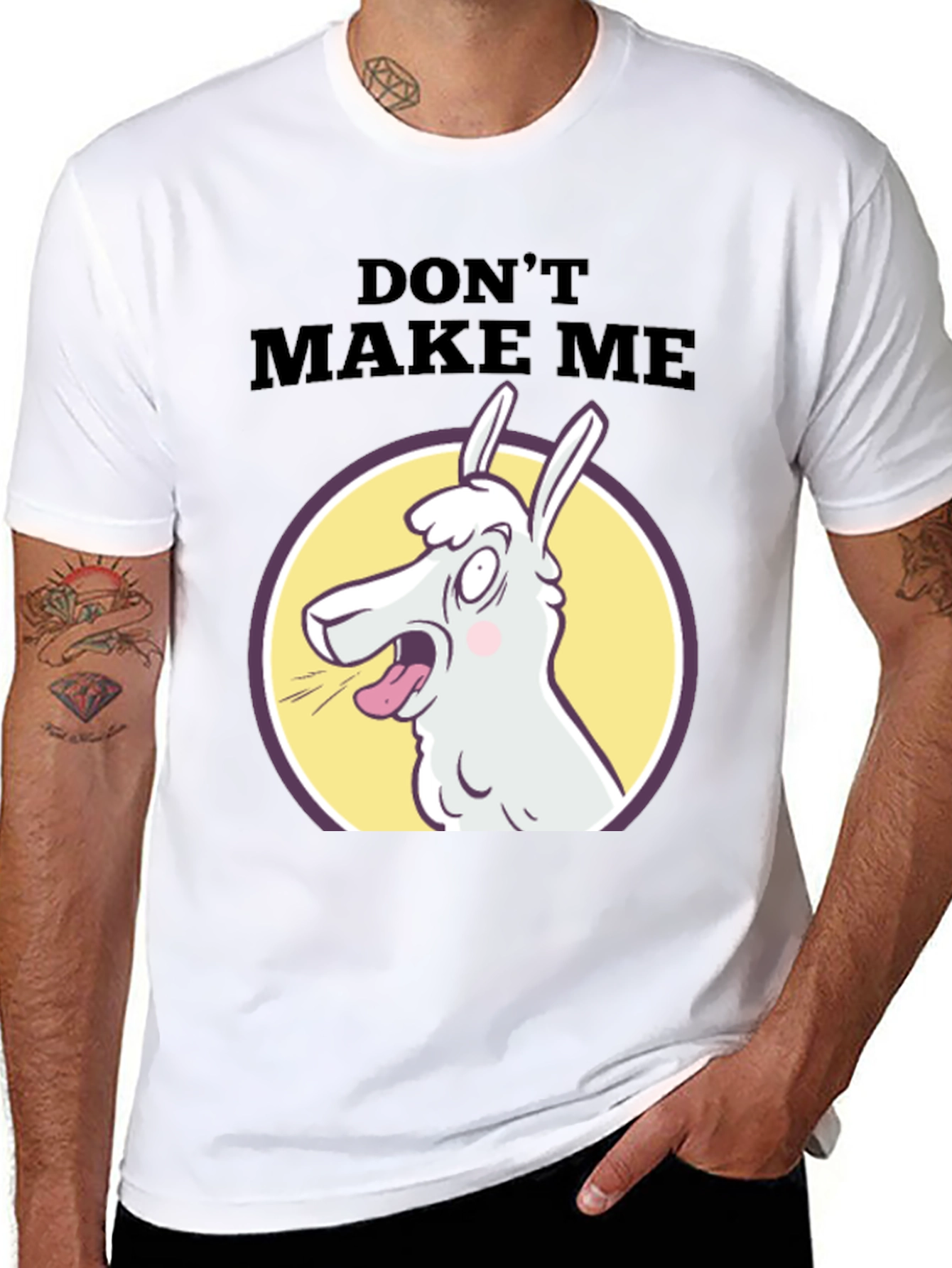 Dont Make Me Llama T-Shirt - Funny Graphic Tee