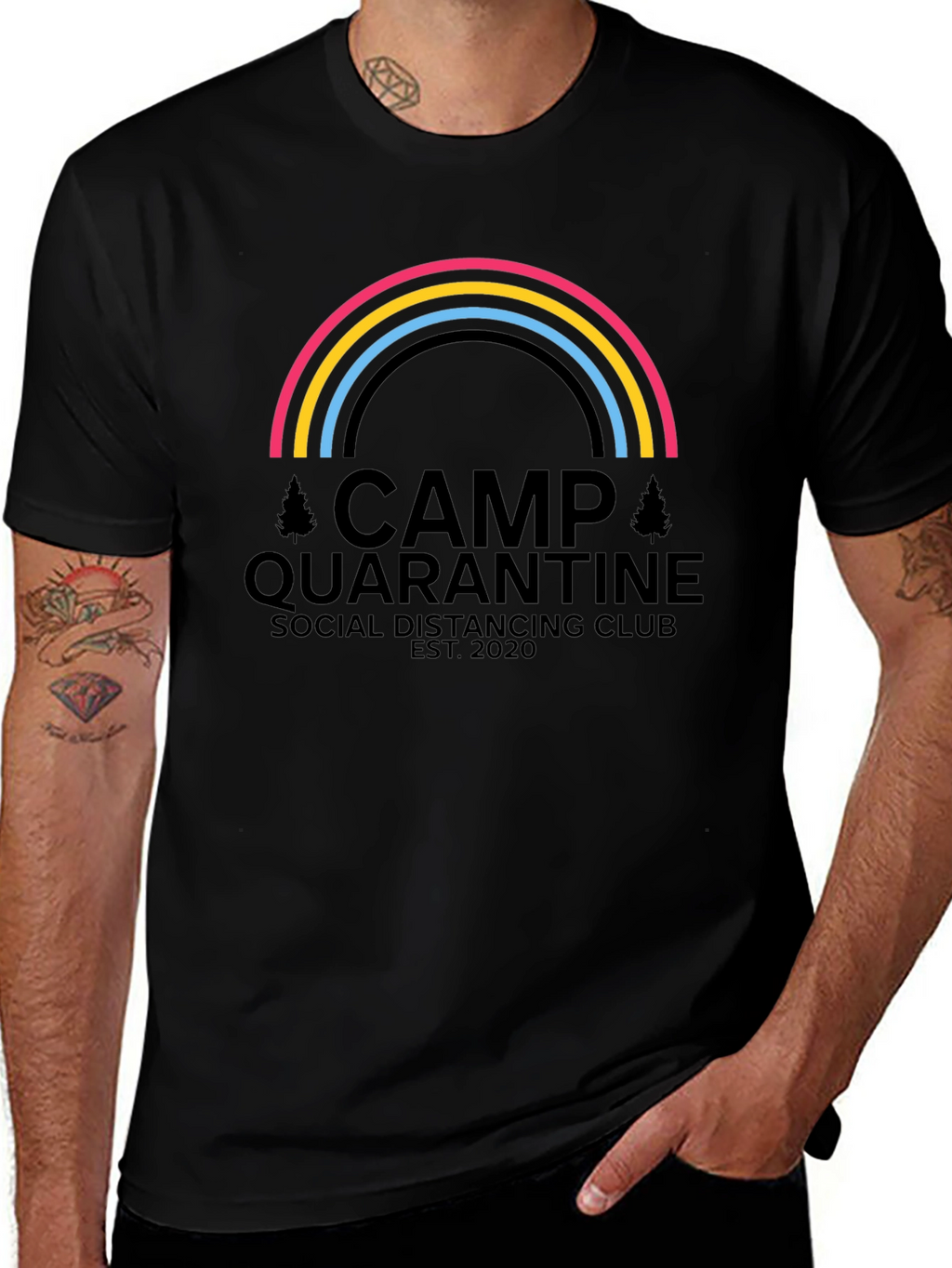 Camp Quarantine Social Distancing Club T-Shirt