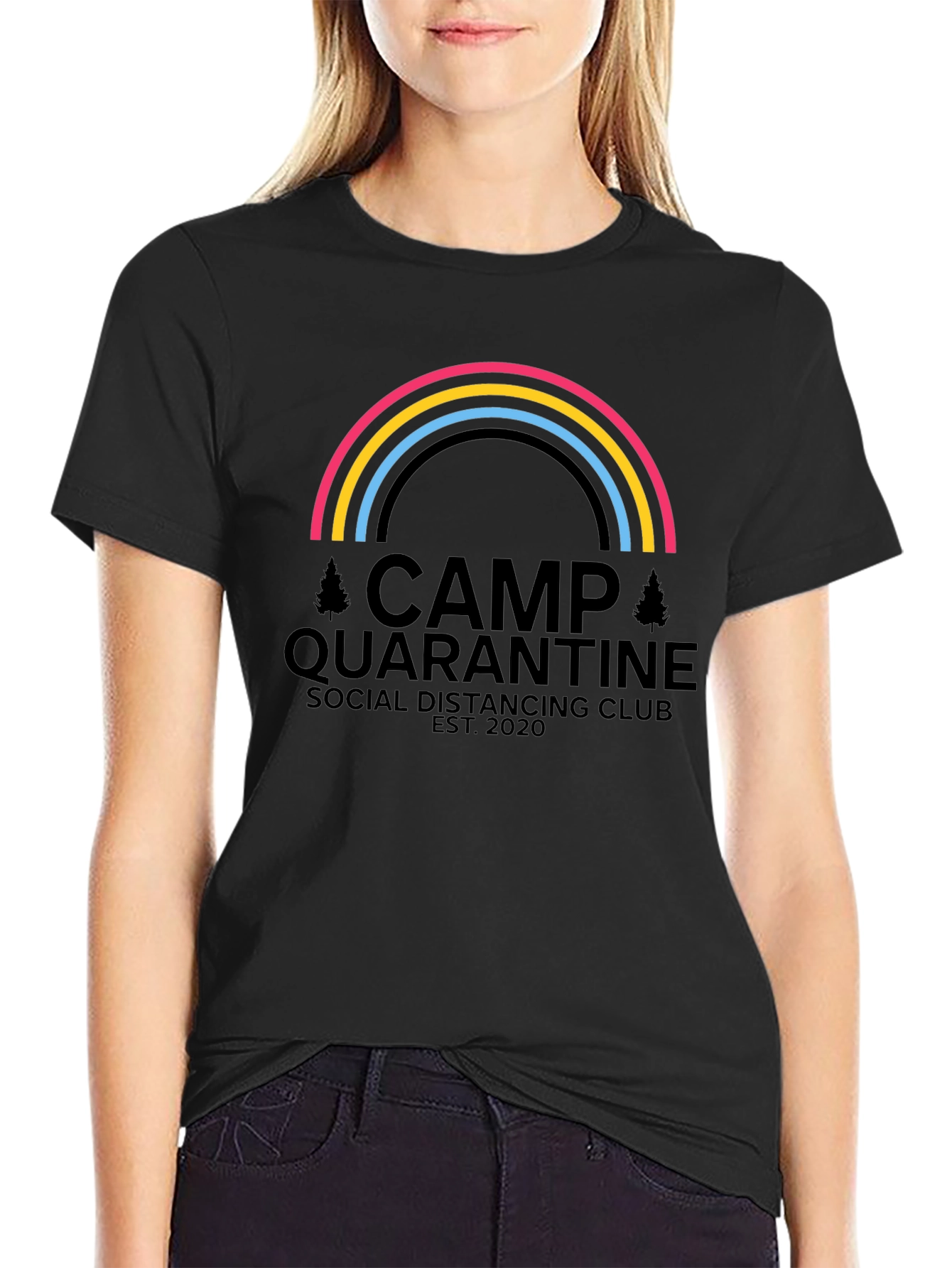 Camp Quarantine Social Distancing Club T-Shirt