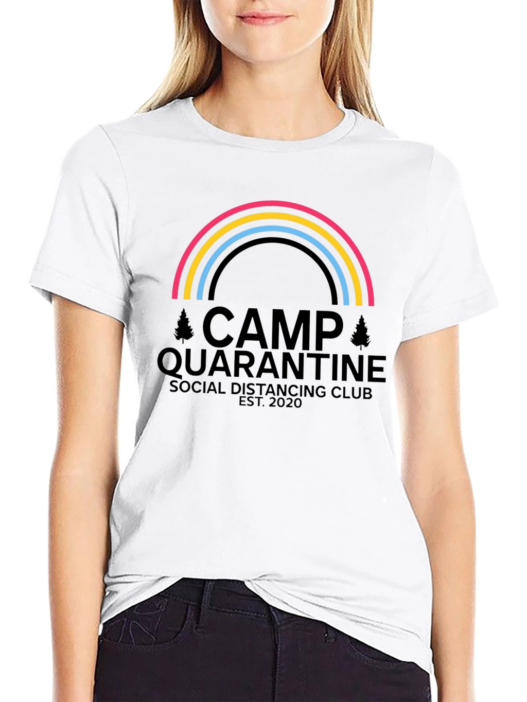 Camp Quarantine Social Distancing Club T-Shirt