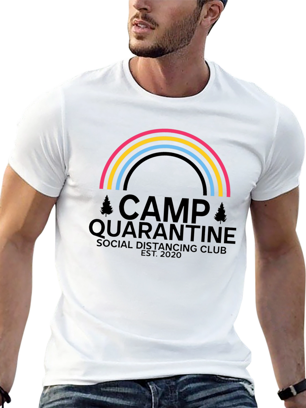 Camp Quarantine Social Distancing Club T-Shirt
