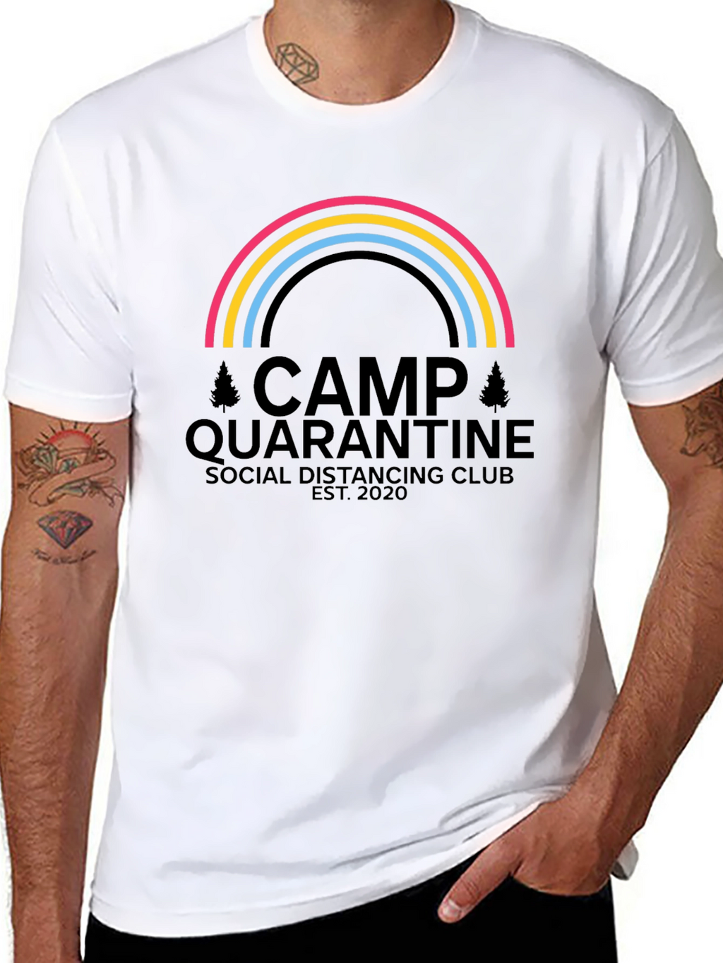 Camp Quarantine Social Distancing Club T-Shirt