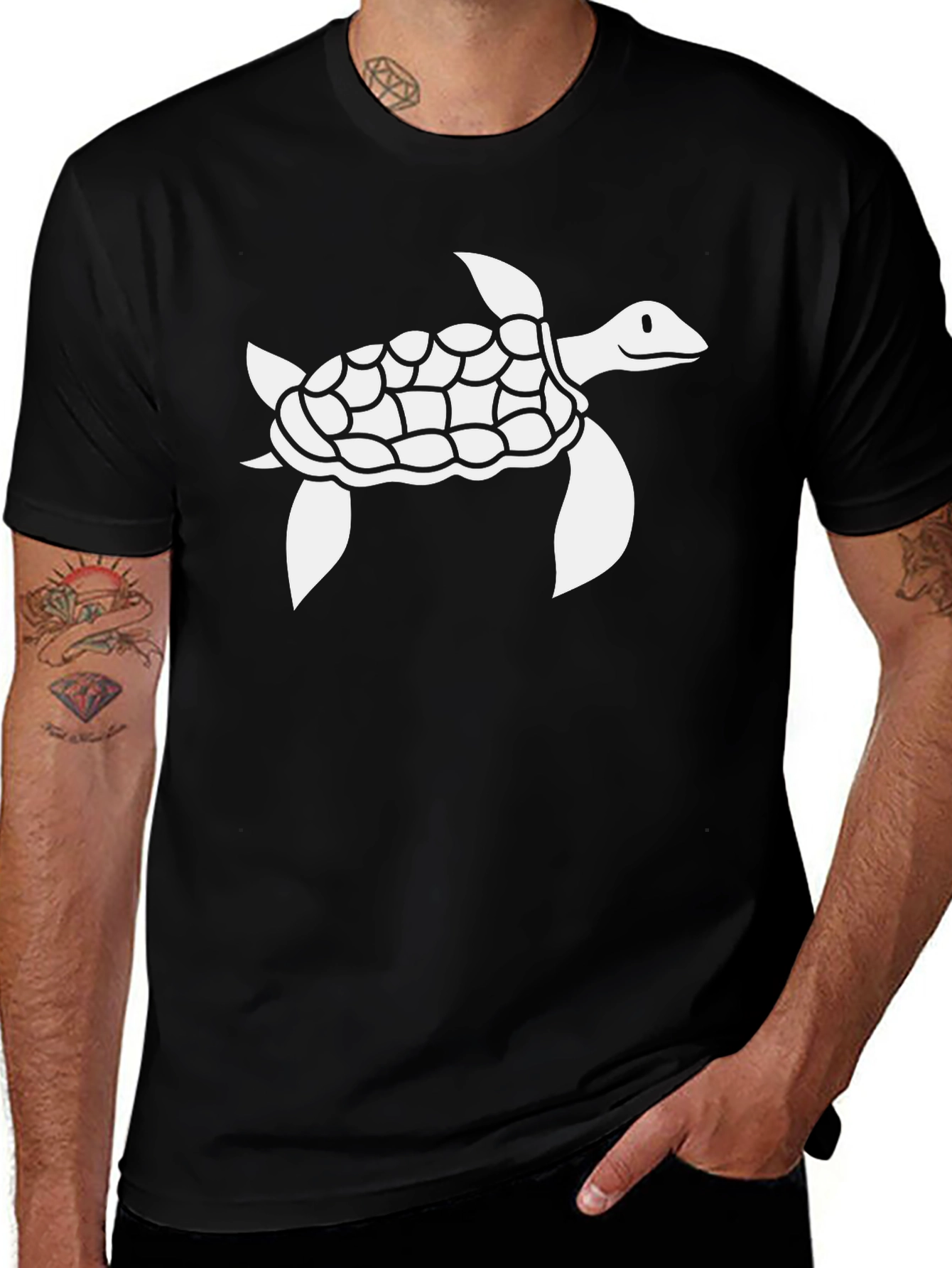 Black Turtle Graphic Tee
