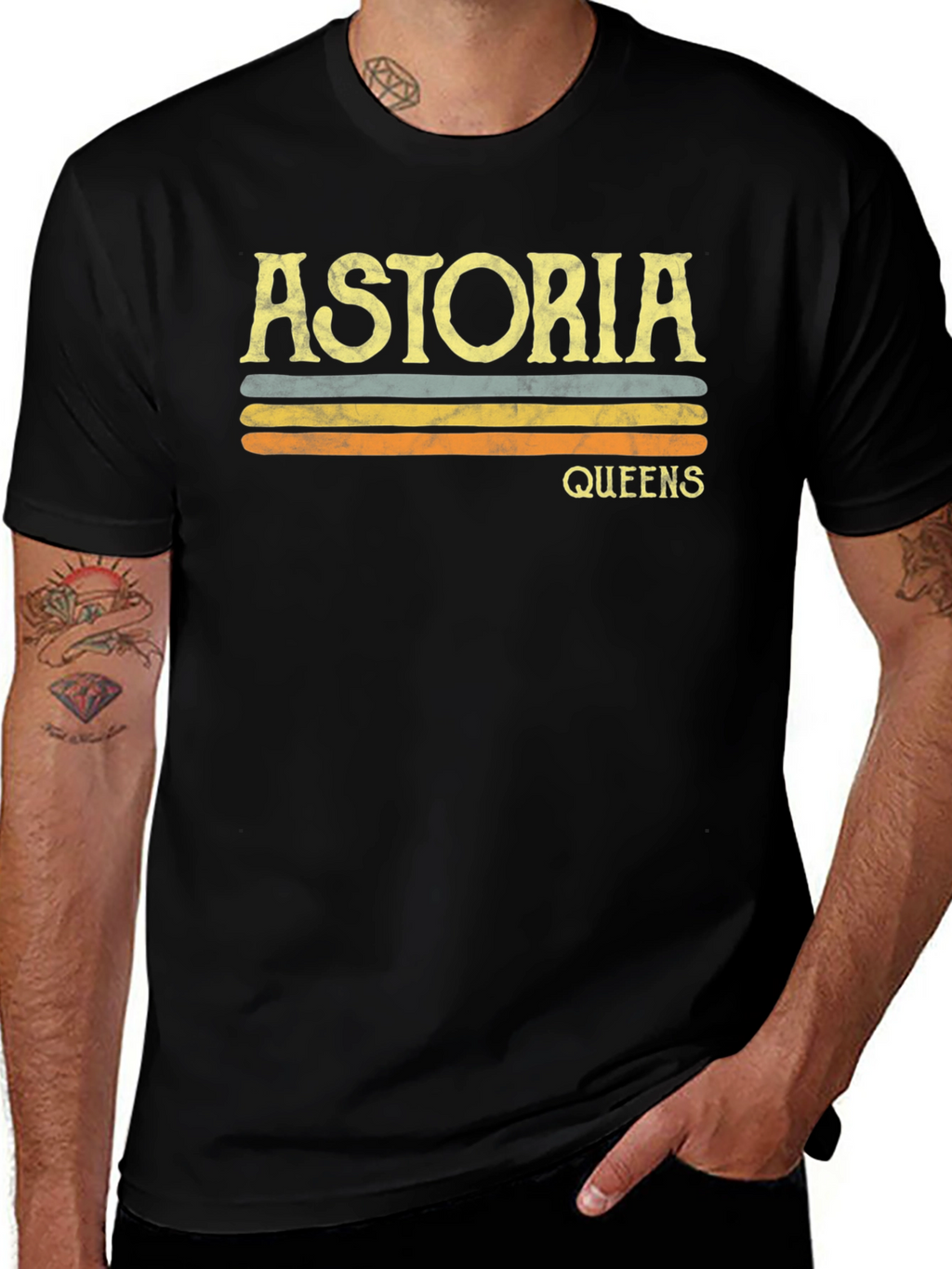 Astoria Queens Retro Graphic T-Shirt