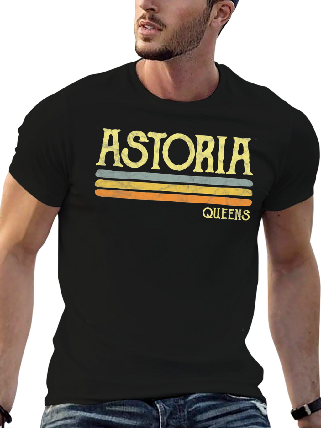 Astoria Queens Retro Graphic T-Shirt
