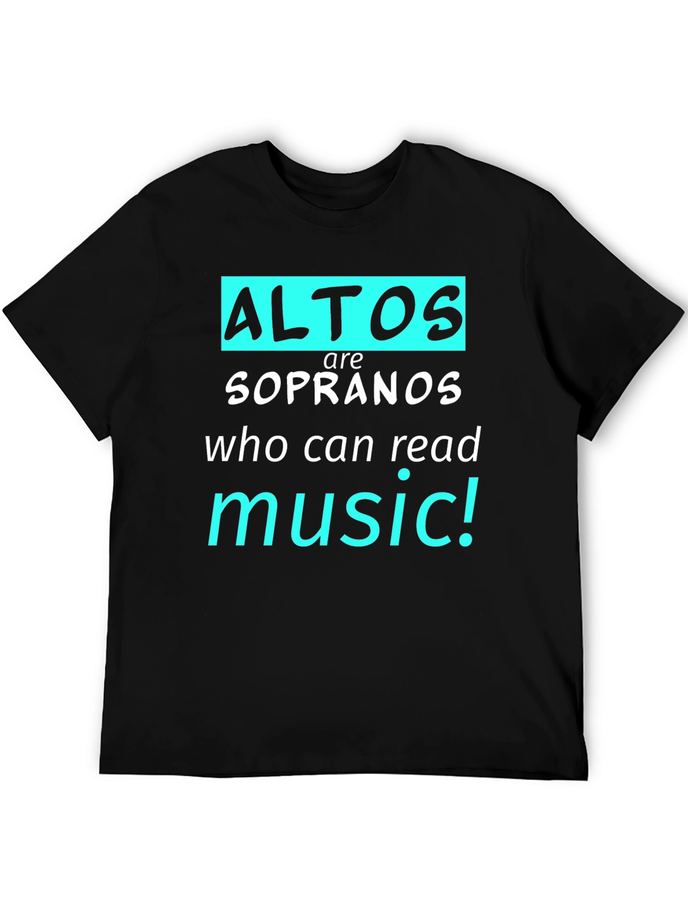 Alto Music Reader T-Shirt - Choir Gift