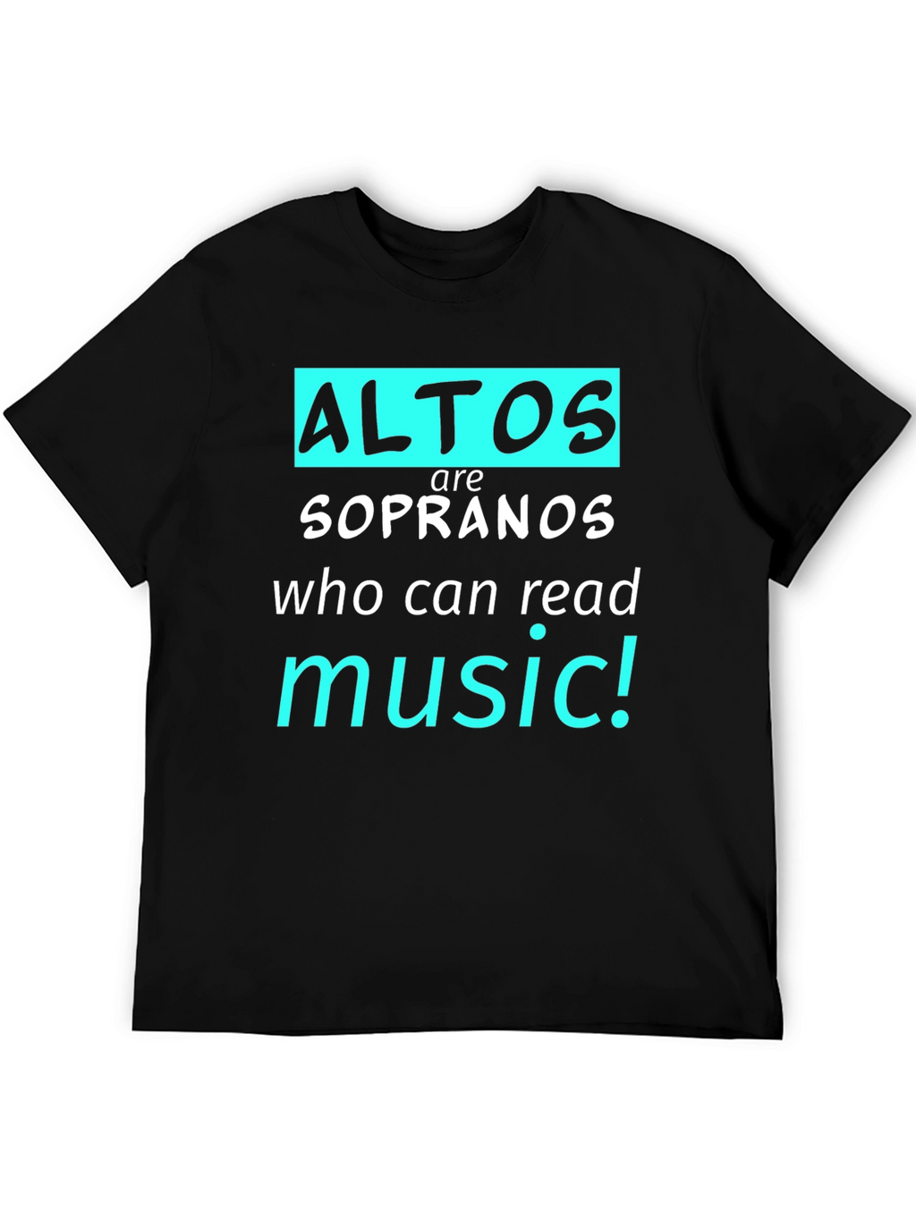 Alto Music Reader T-Shirt - Choir Gift