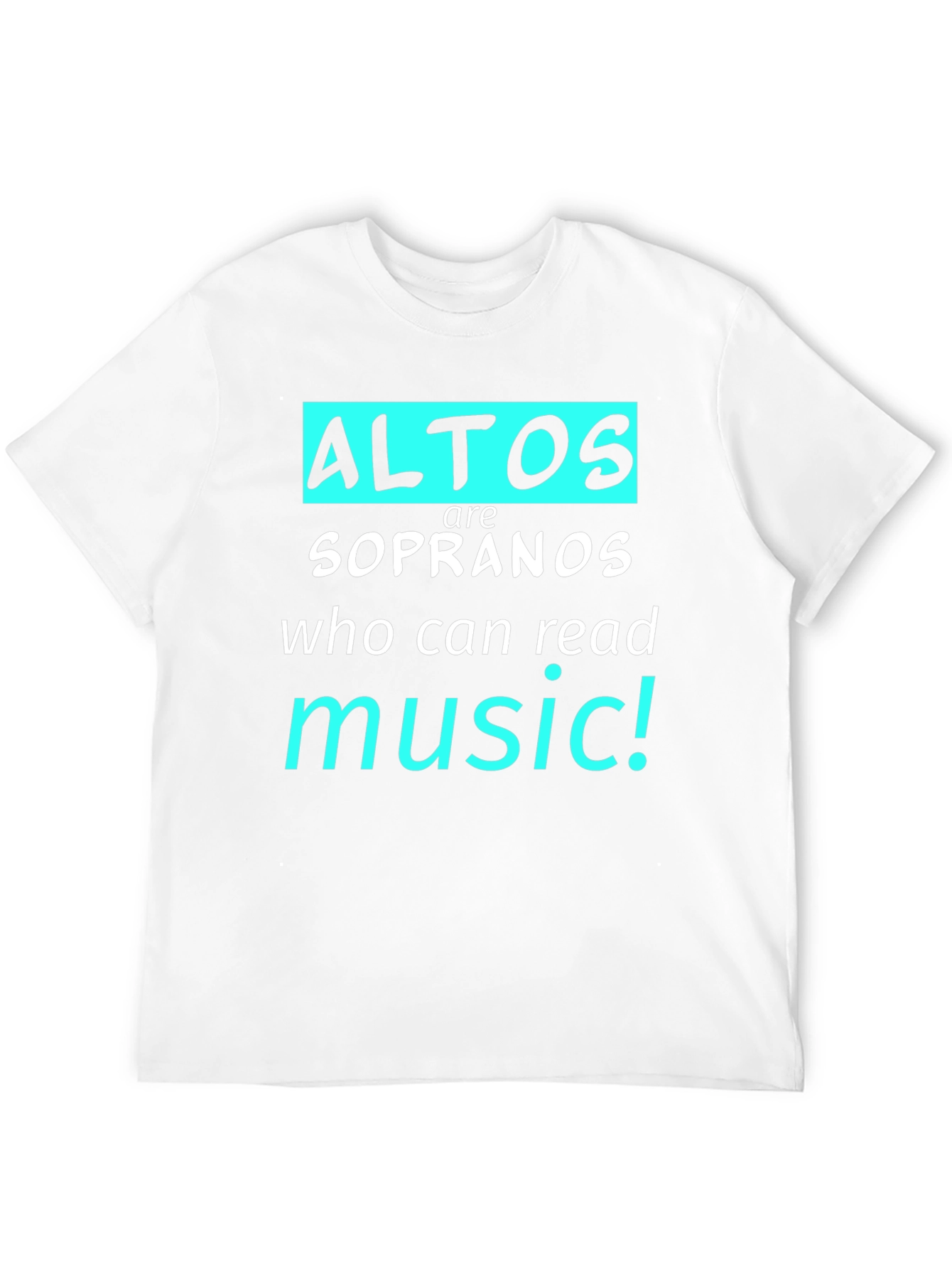 Alto Music Reader T-Shirt - Choir Gift
