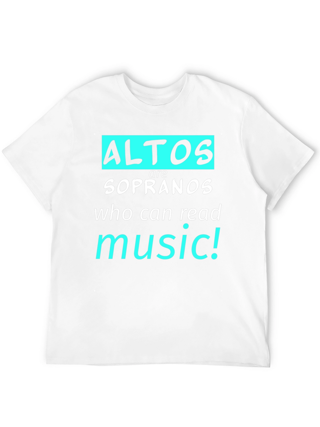 Alto Music Reader T-Shirt - Choir Gift