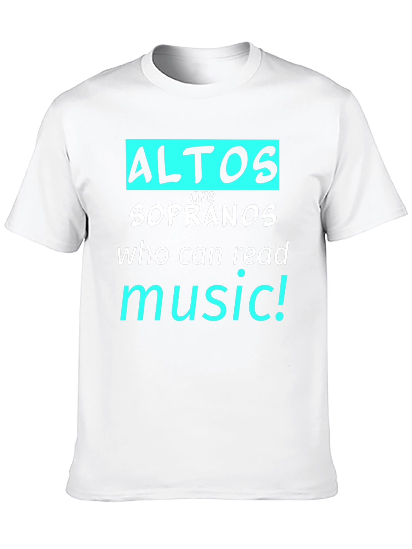 Alto Music Reader T-Shirt - Choir Gift
