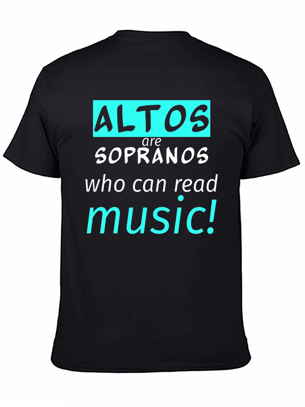 Alto Music Reader T-Shirt - Choir Gift