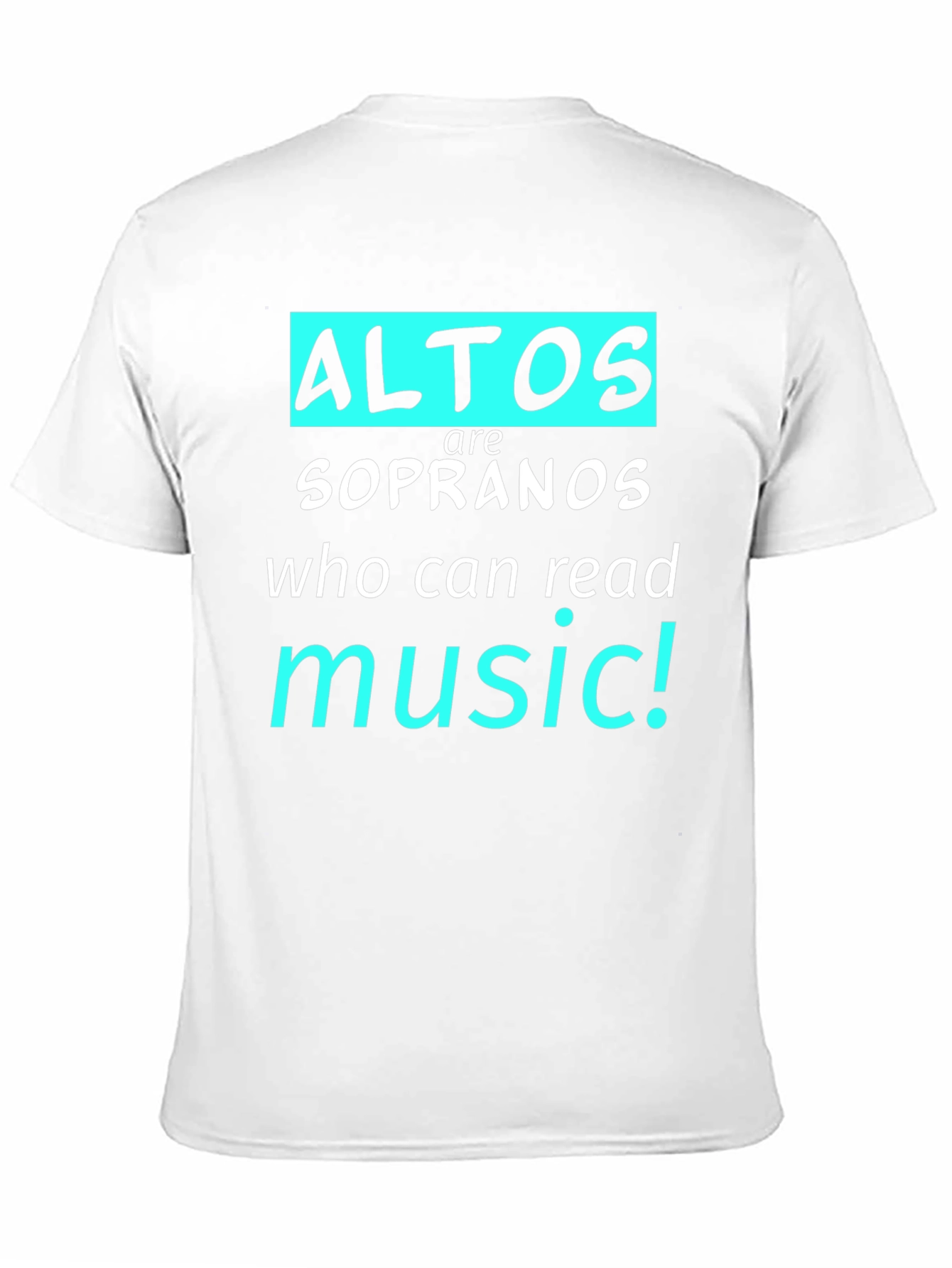Alto Music Reader T-Shirt - Choir Gift
