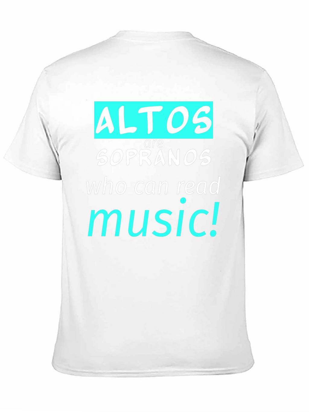Alto Music Reader T-Shirt - Choir Gift