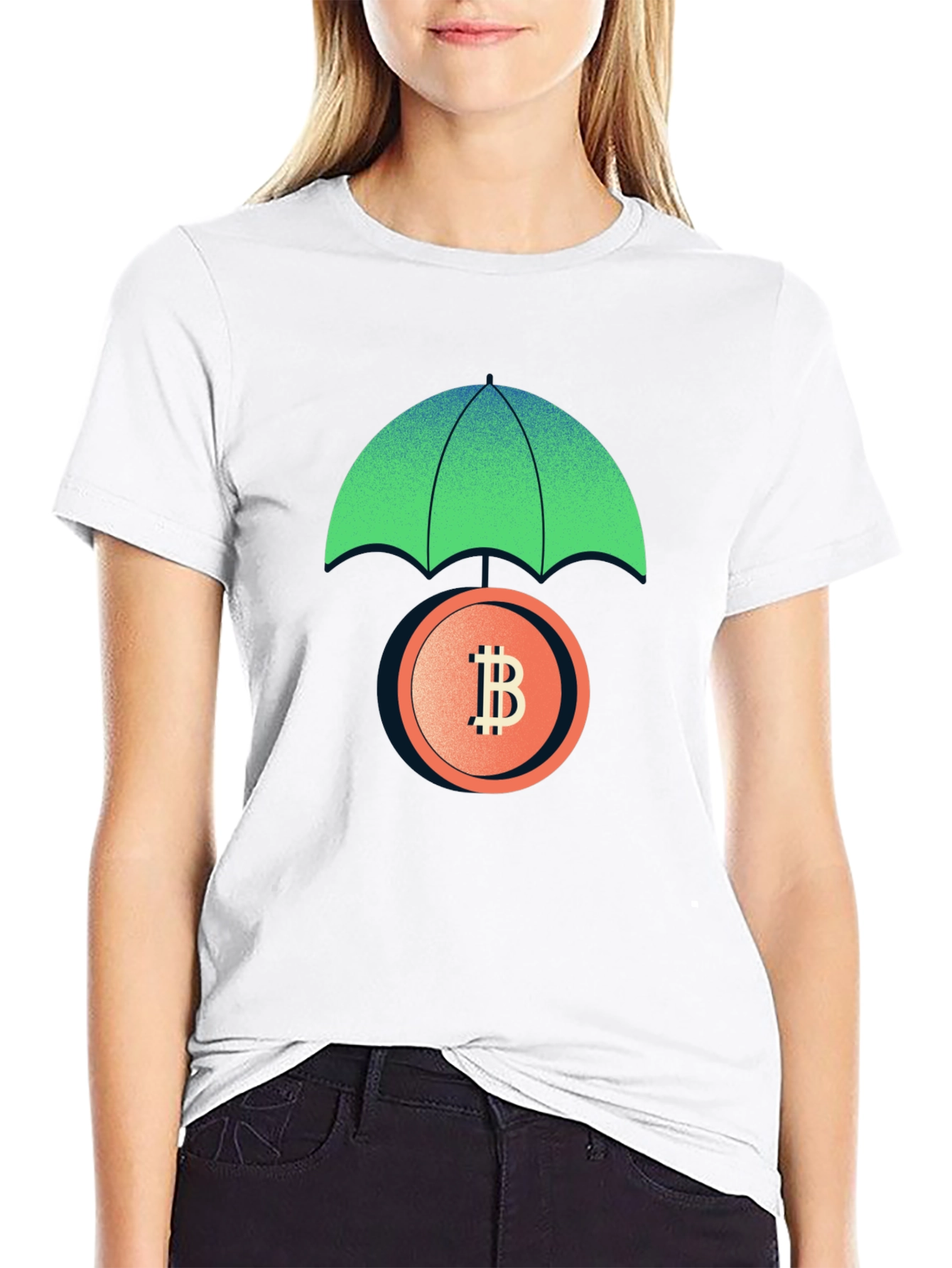 Bitcoin Protection T-Shirt - Crypto Umbrella