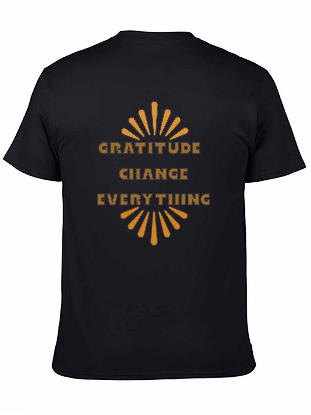 Gratitude Changes Everything Black Graphic Tee