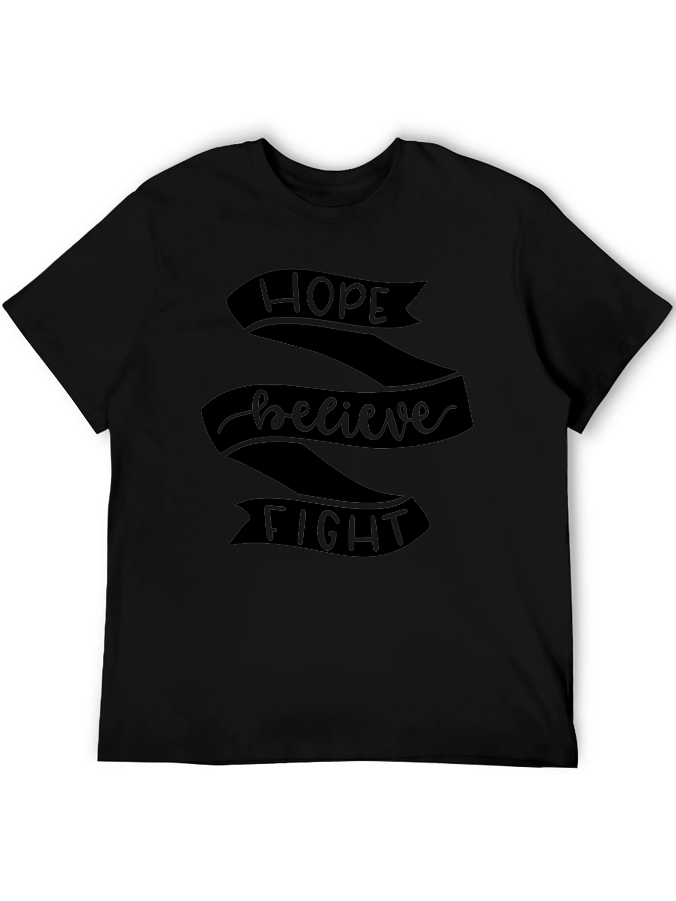 Hope Believe Fight Graphic T-Shirt