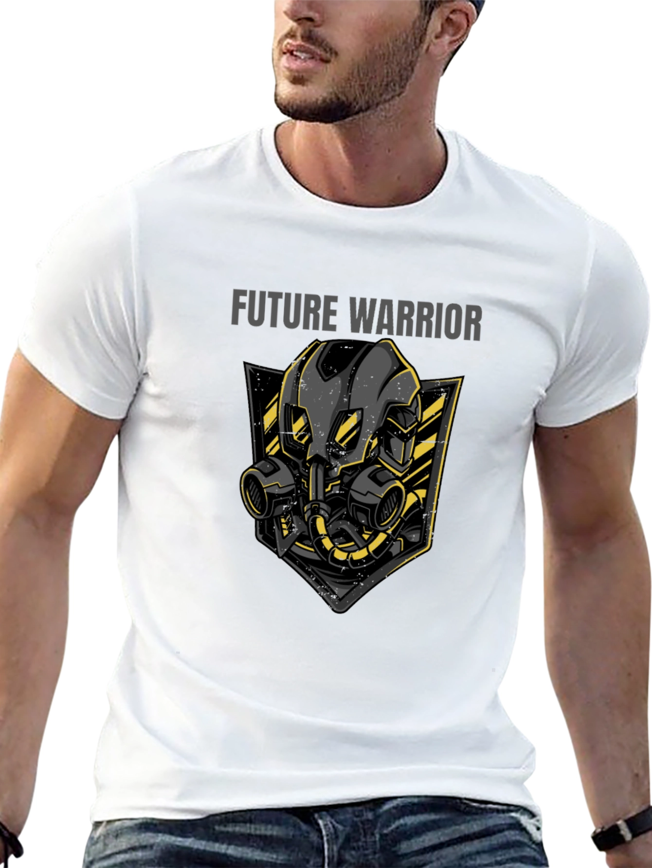 Future Warrior Graphic T-Shirt - Black