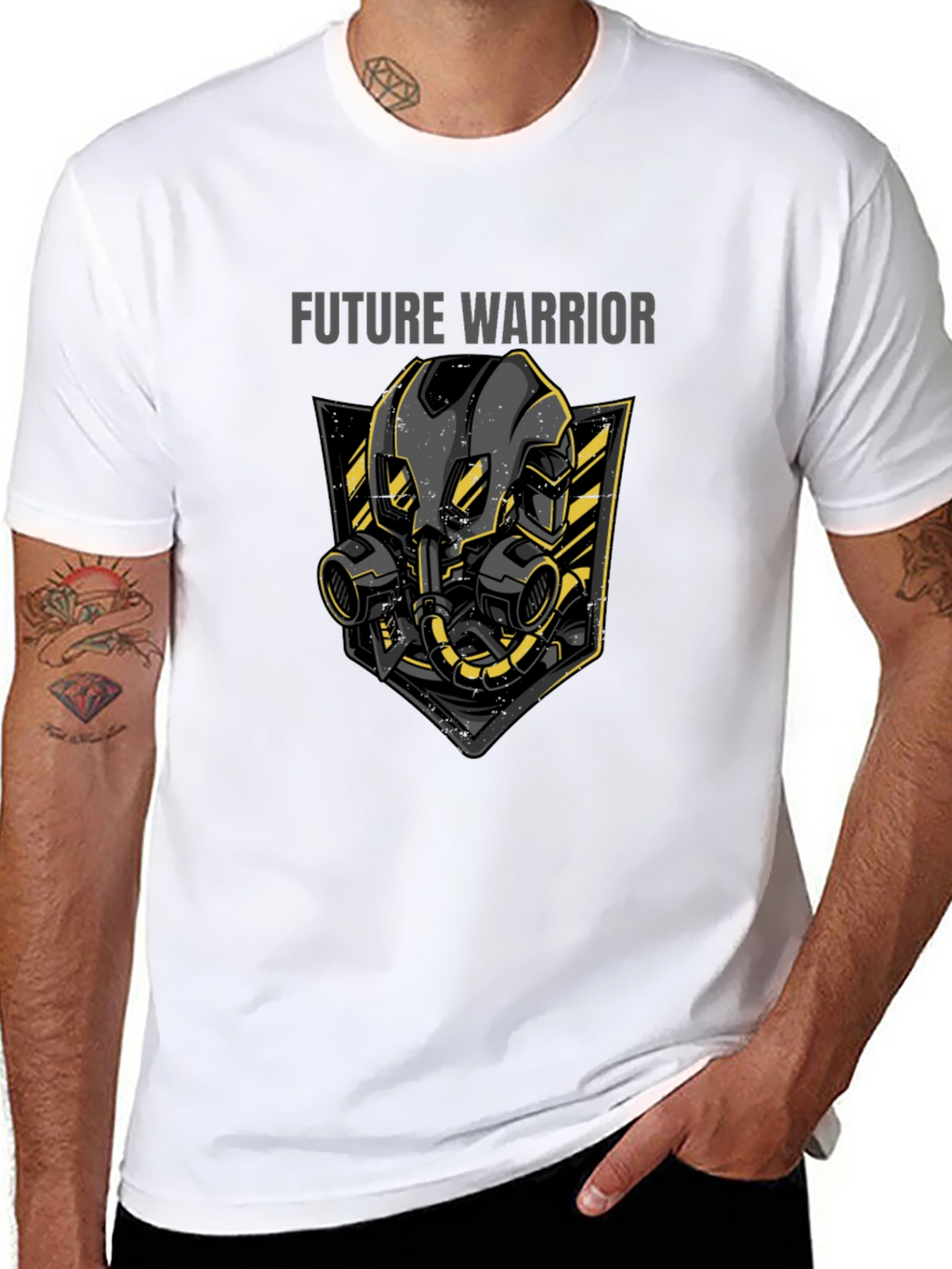 Future Warrior Graphic T-Shirt - Black