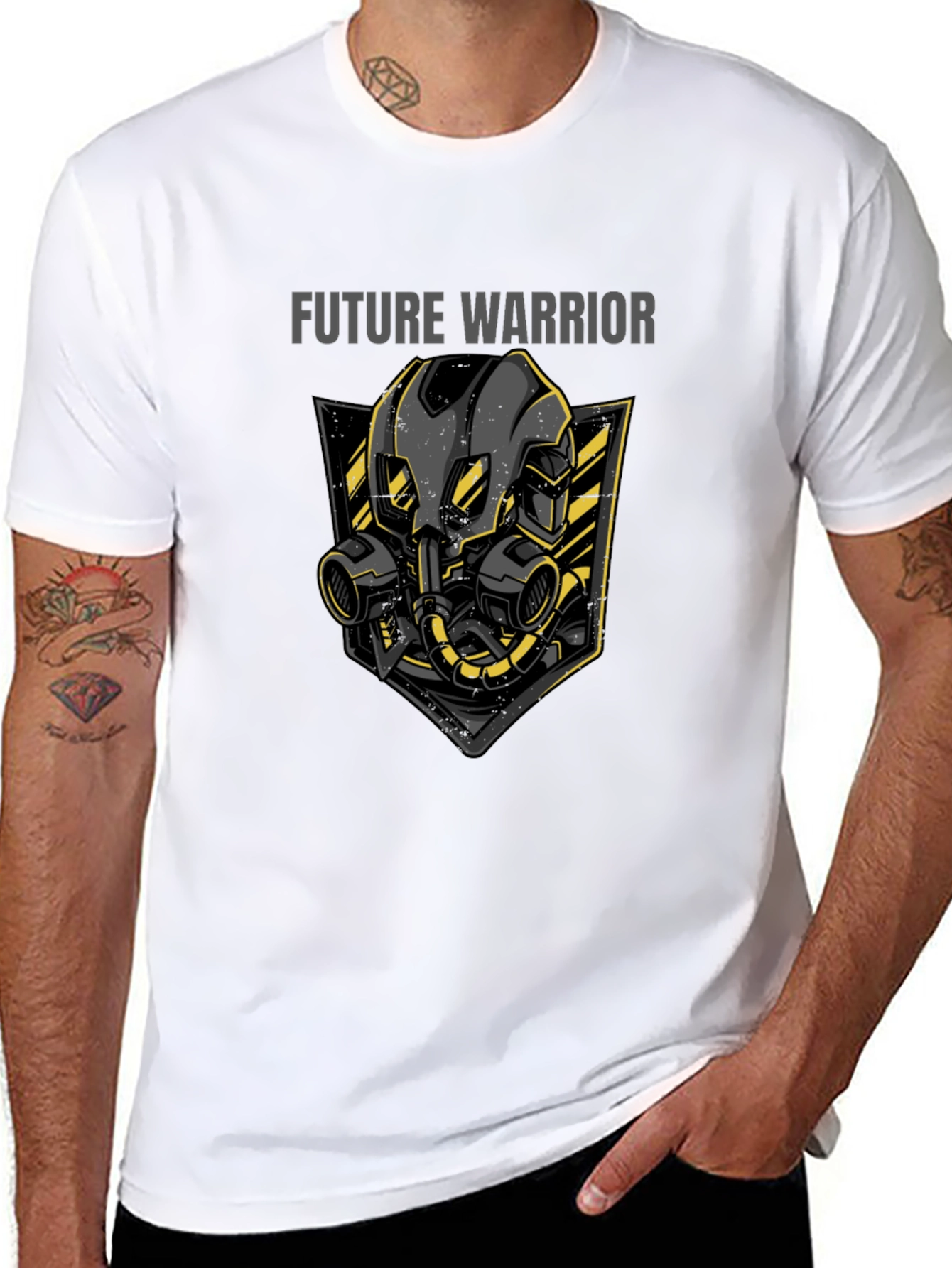 Future Warrior Graphic T-Shirt - Black