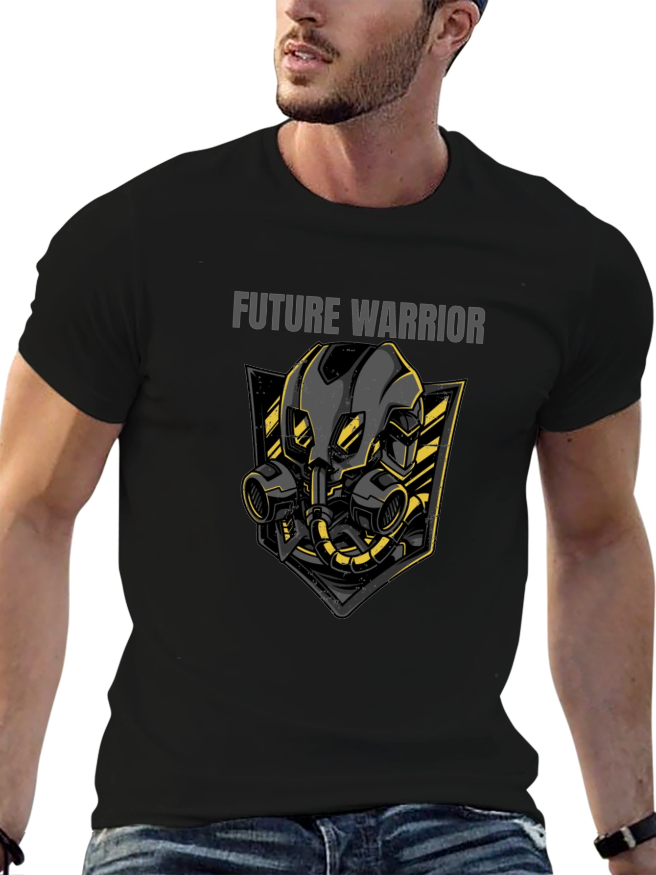 Future Warrior Graphic T-Shirt - Black