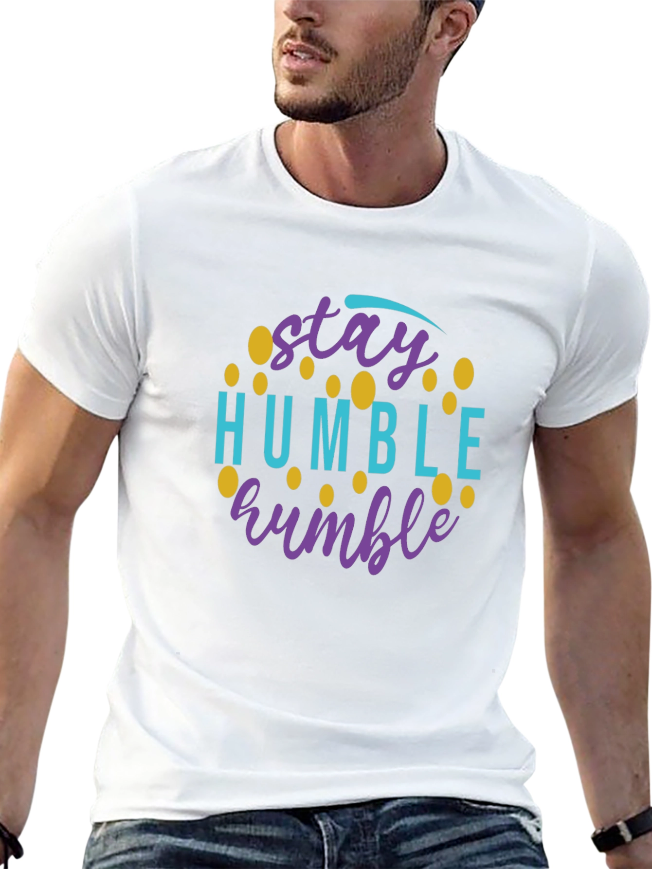 Stay Humble Graphic Tee - Black Casual Shirt
