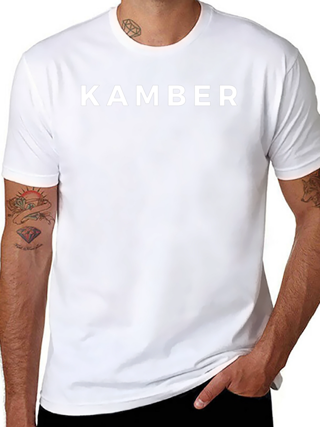 Kamber Black Graphic Tee Shirt