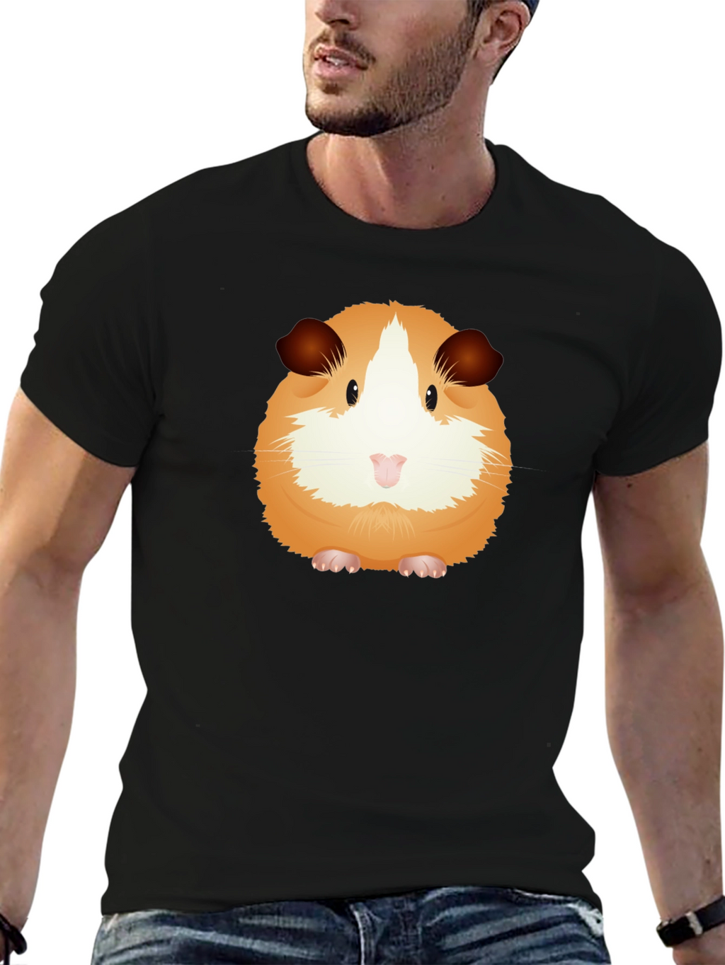 Cute Guinea Pig Graphic T-Shirt - Unisex