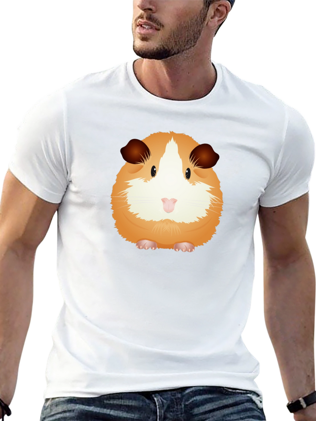 Cute Guinea Pig Graphic T-Shirt - Unisex