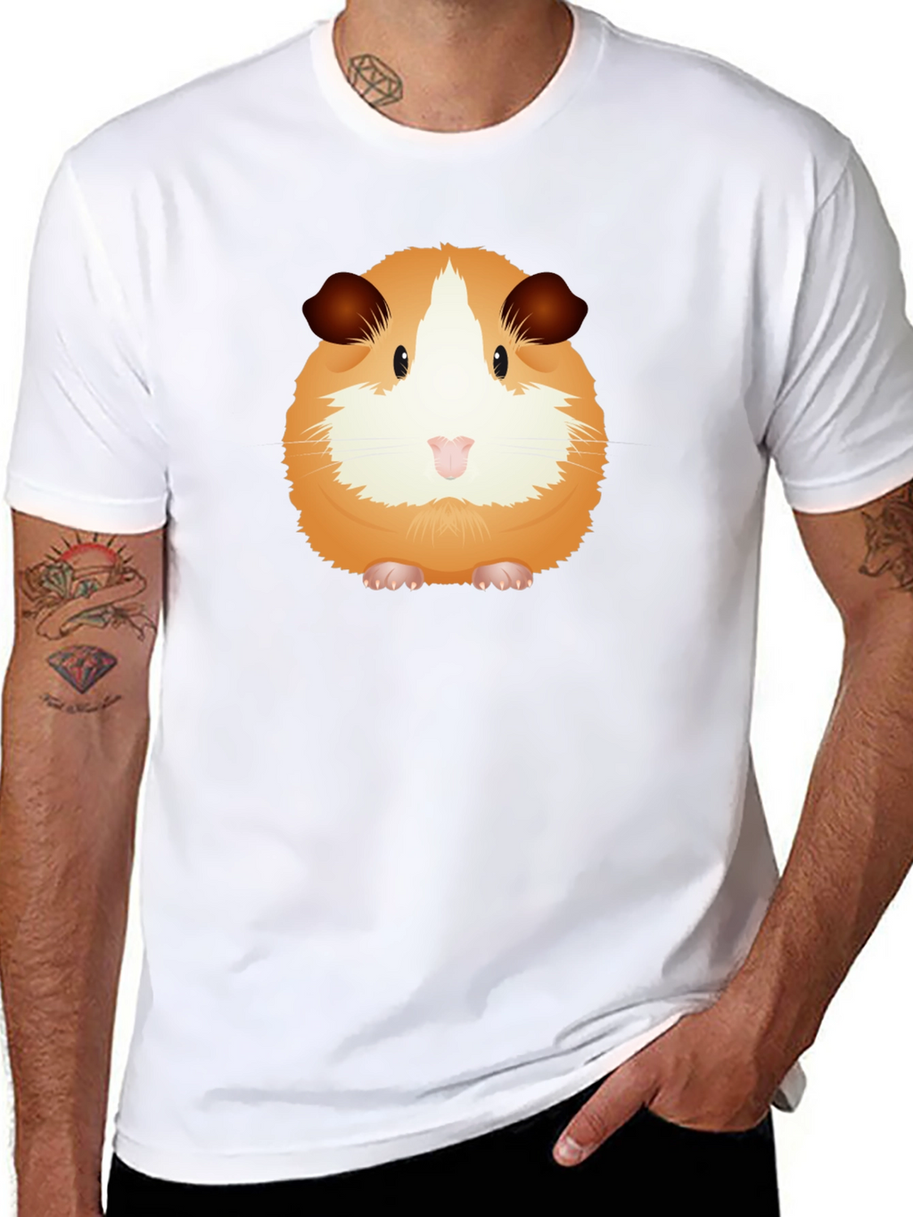 Cute Guinea Pig Graphic T-Shirt - Unisex