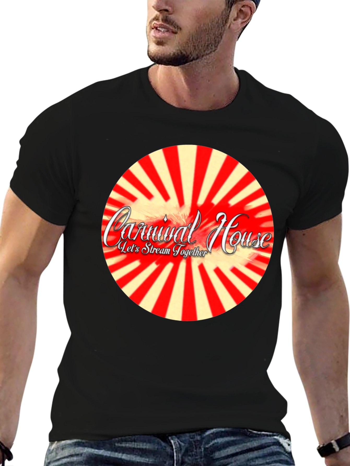 Carnival House Black Graphic Tee