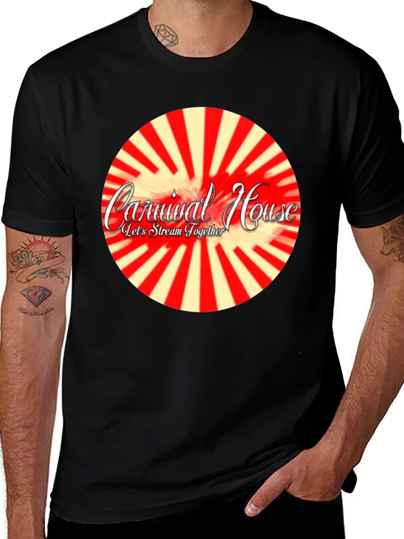 Carnival House Black Graphic Tee