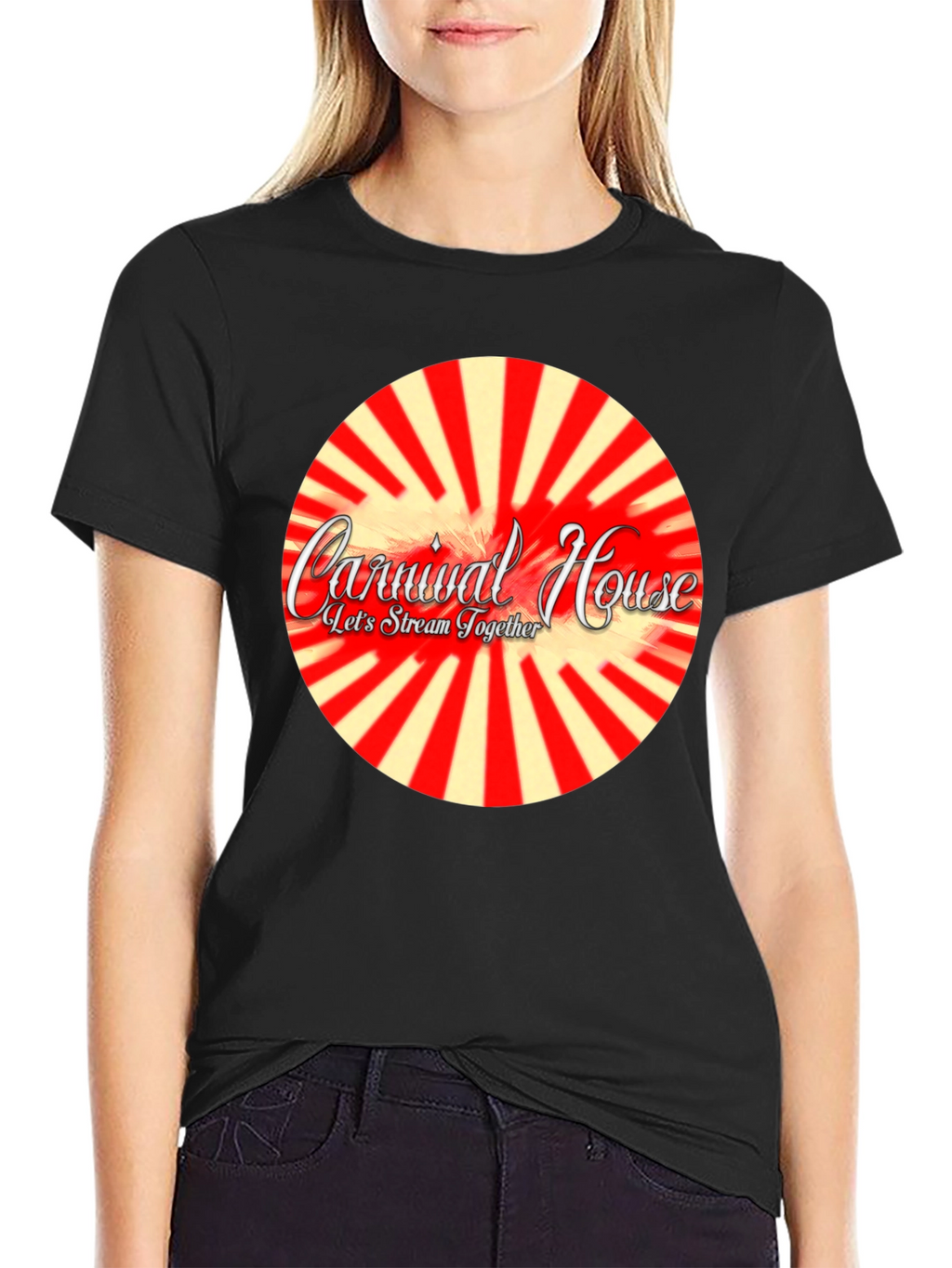 Carnival House Black Graphic Tee