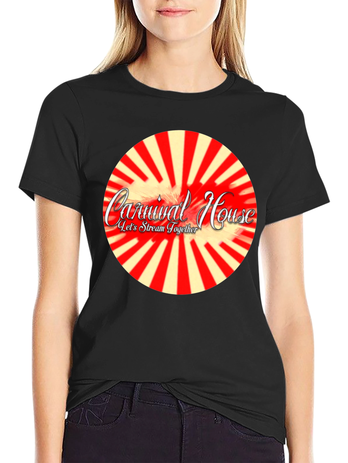 Carnival House Black Graphic Tee