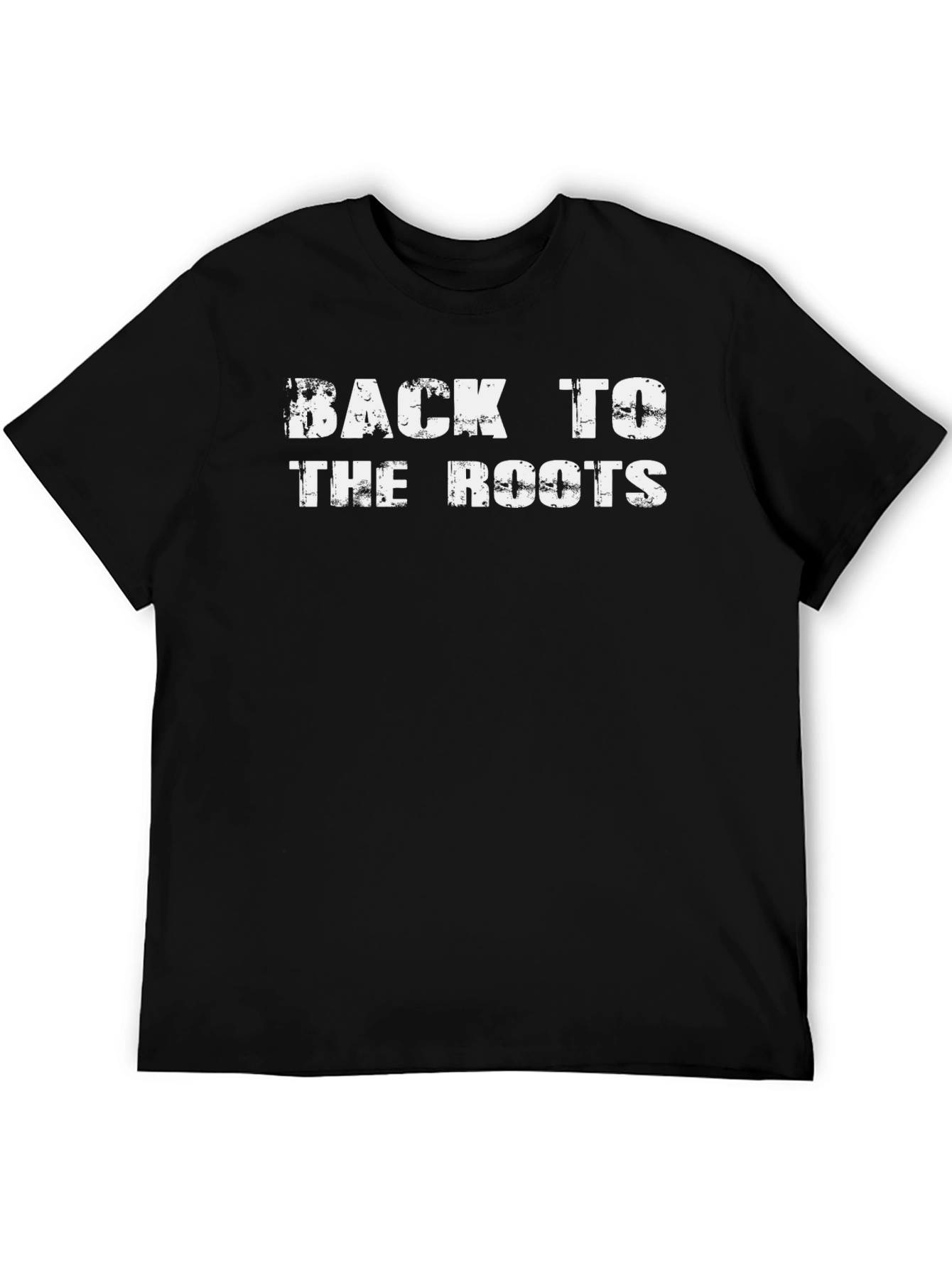 Back to the Roots Graphic T-Shirt - Black Cotton Tee