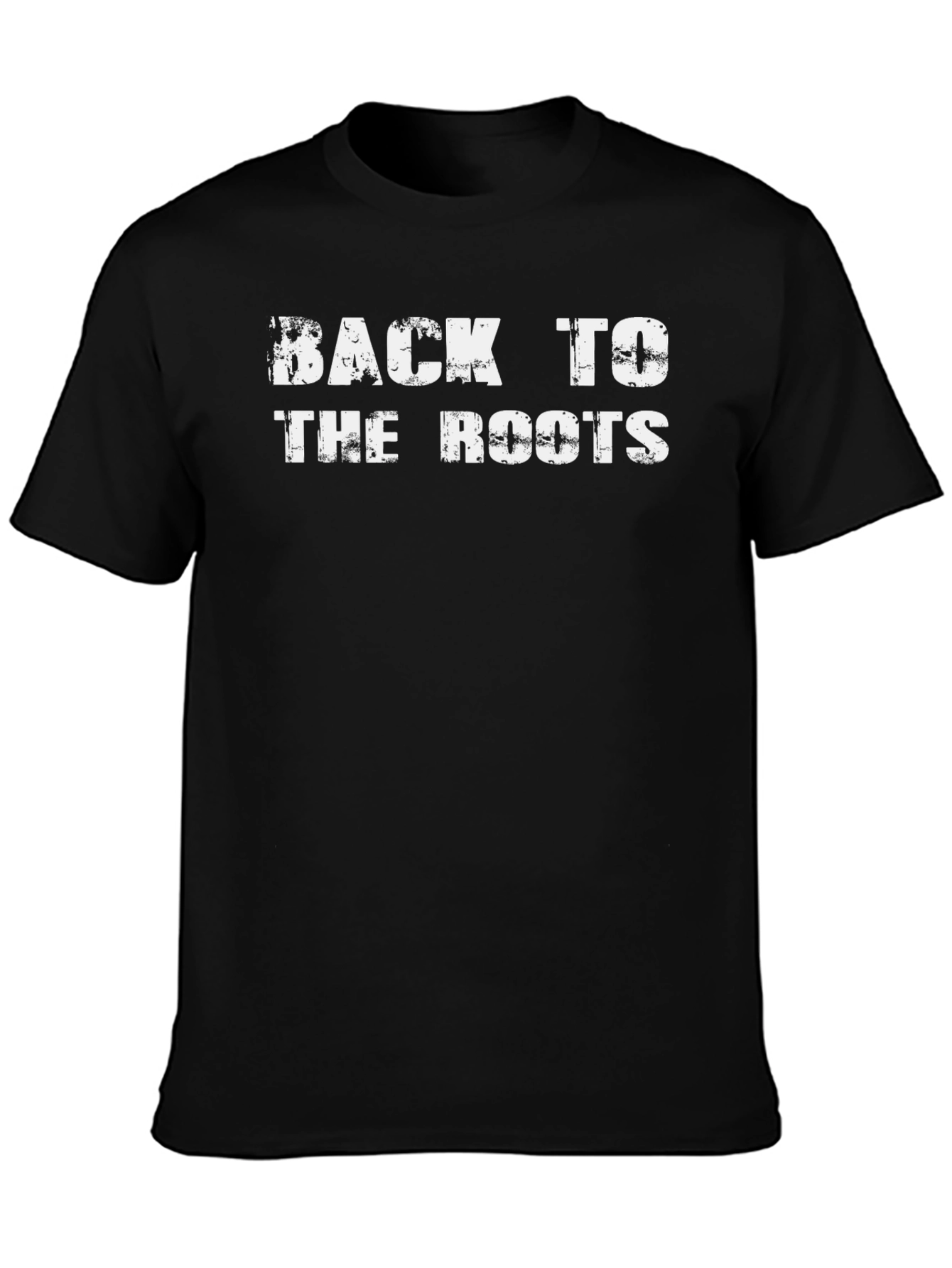 Back to the Roots Graphic T-Shirt - Black Cotton Tee