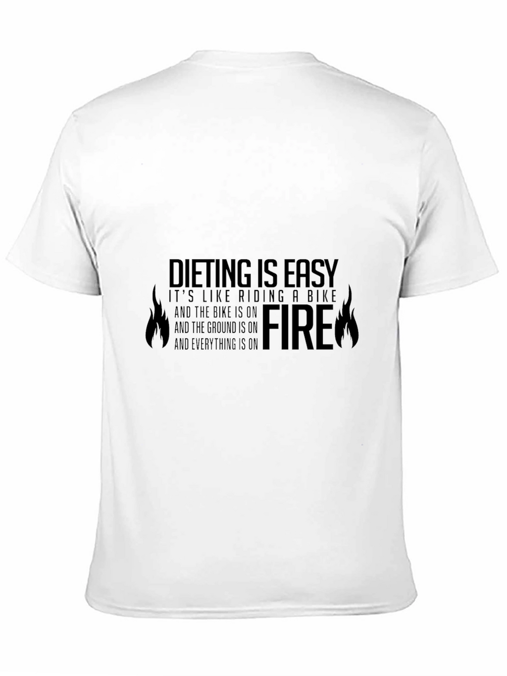 Dieting Is Easy Funny Graphic T-Shirt