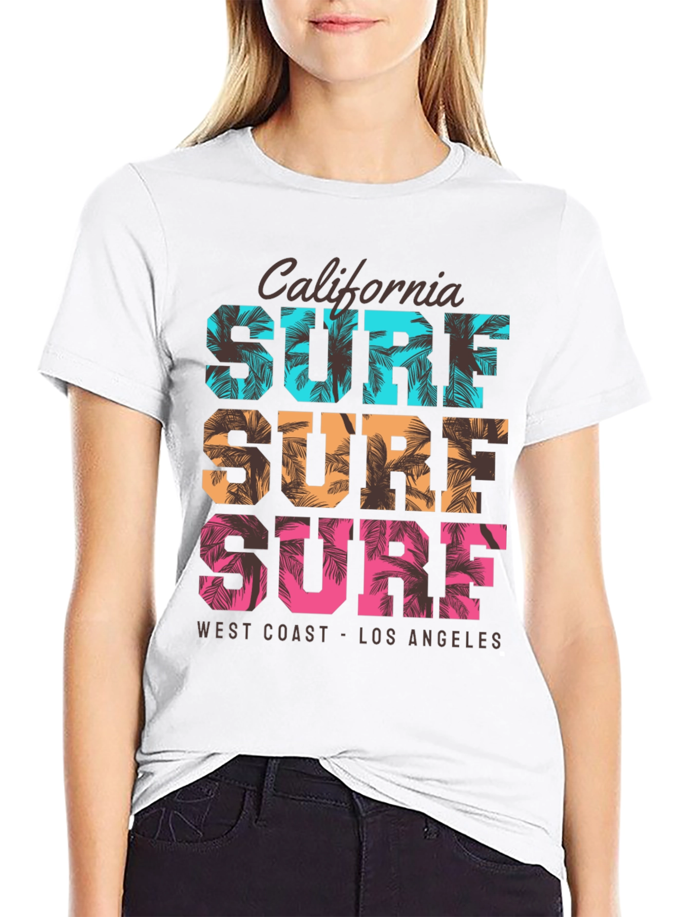 California Surf Graphic Tee - West Coast LA