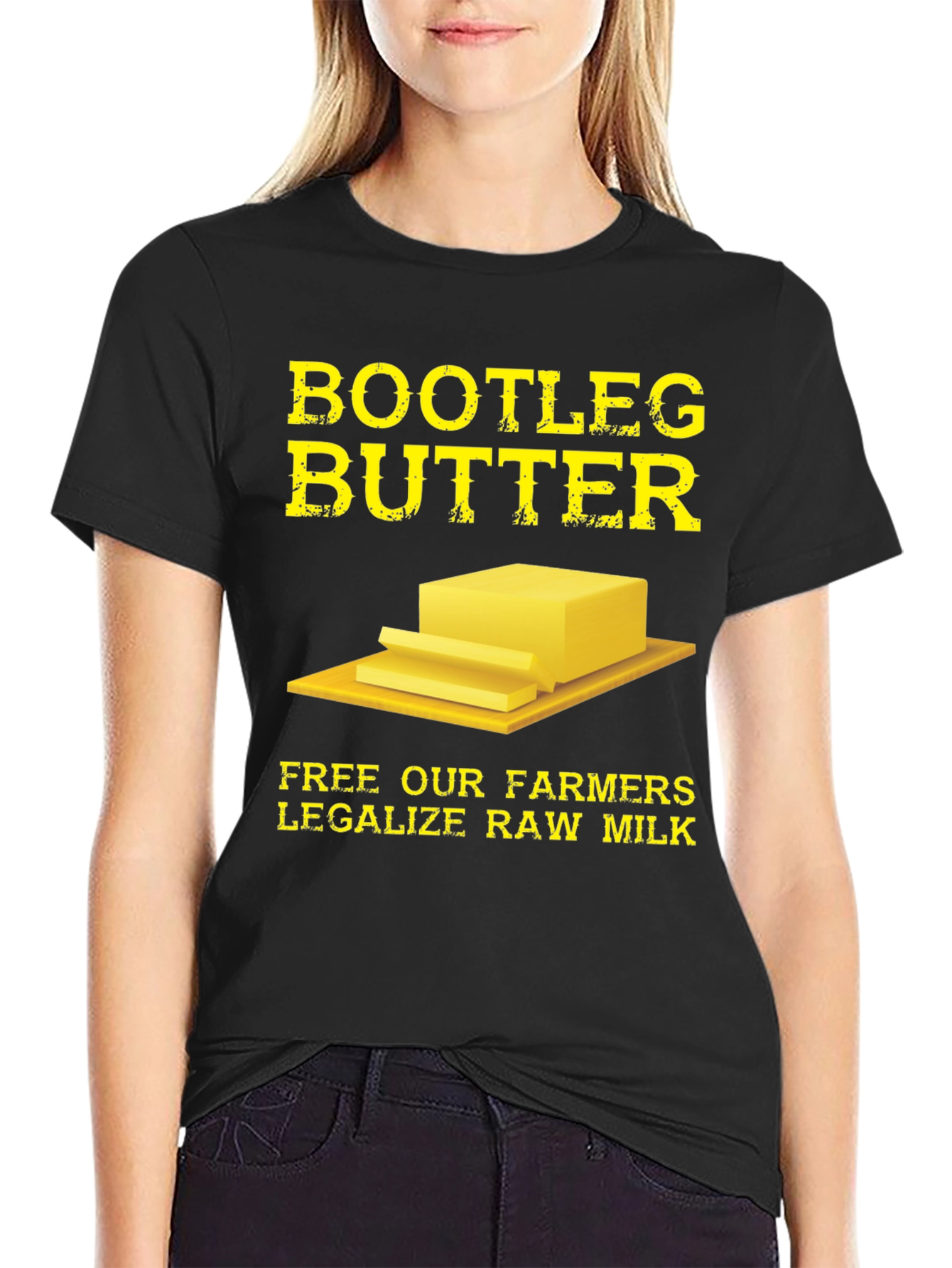 Bootleg Butter T-Shirt - Legalize Raw Milk Tee