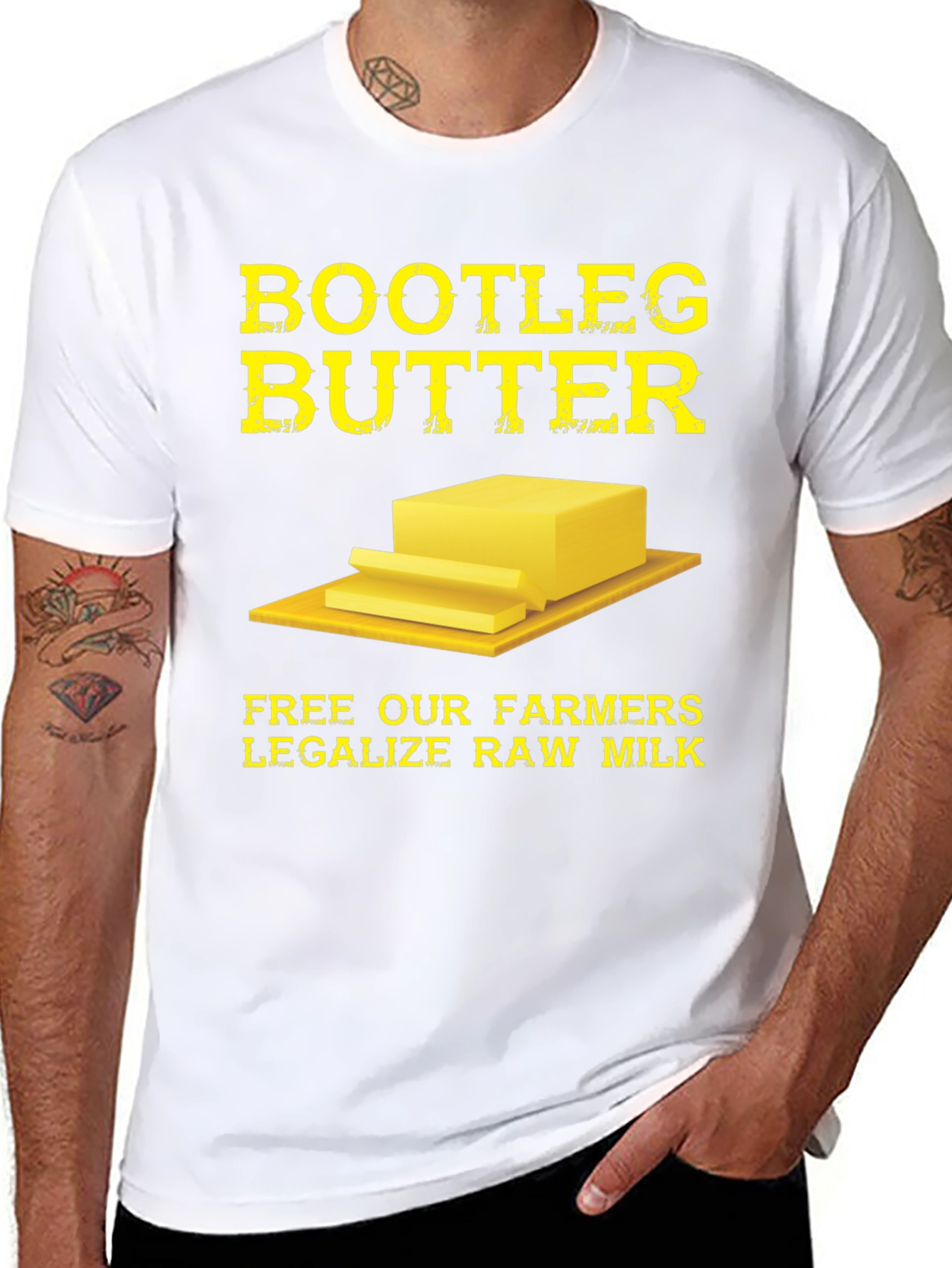 Bootleg Butter T-Shirt - Legalize Raw Milk Tee