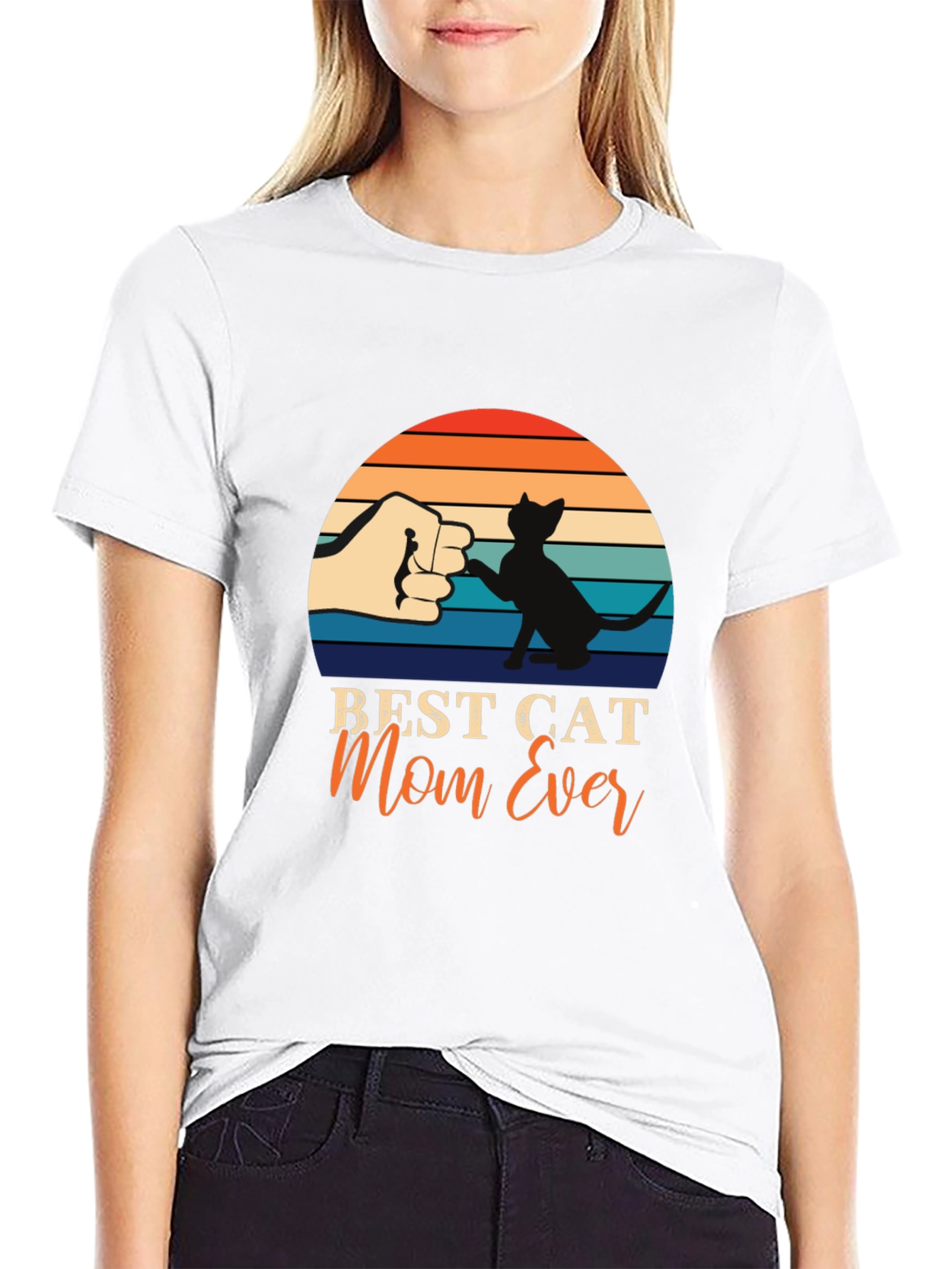 Best Cat Mom Ever T-Shirt Cat Lover Tee