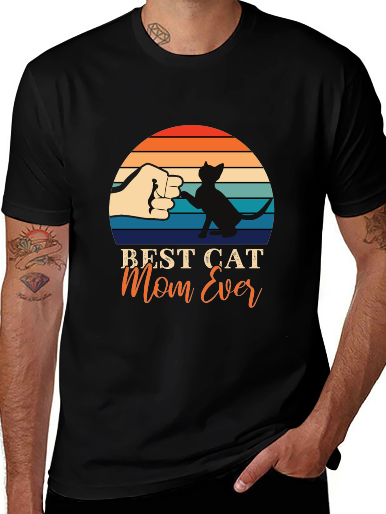 Best Cat Mom Ever T-Shirt Cat Lover Tee