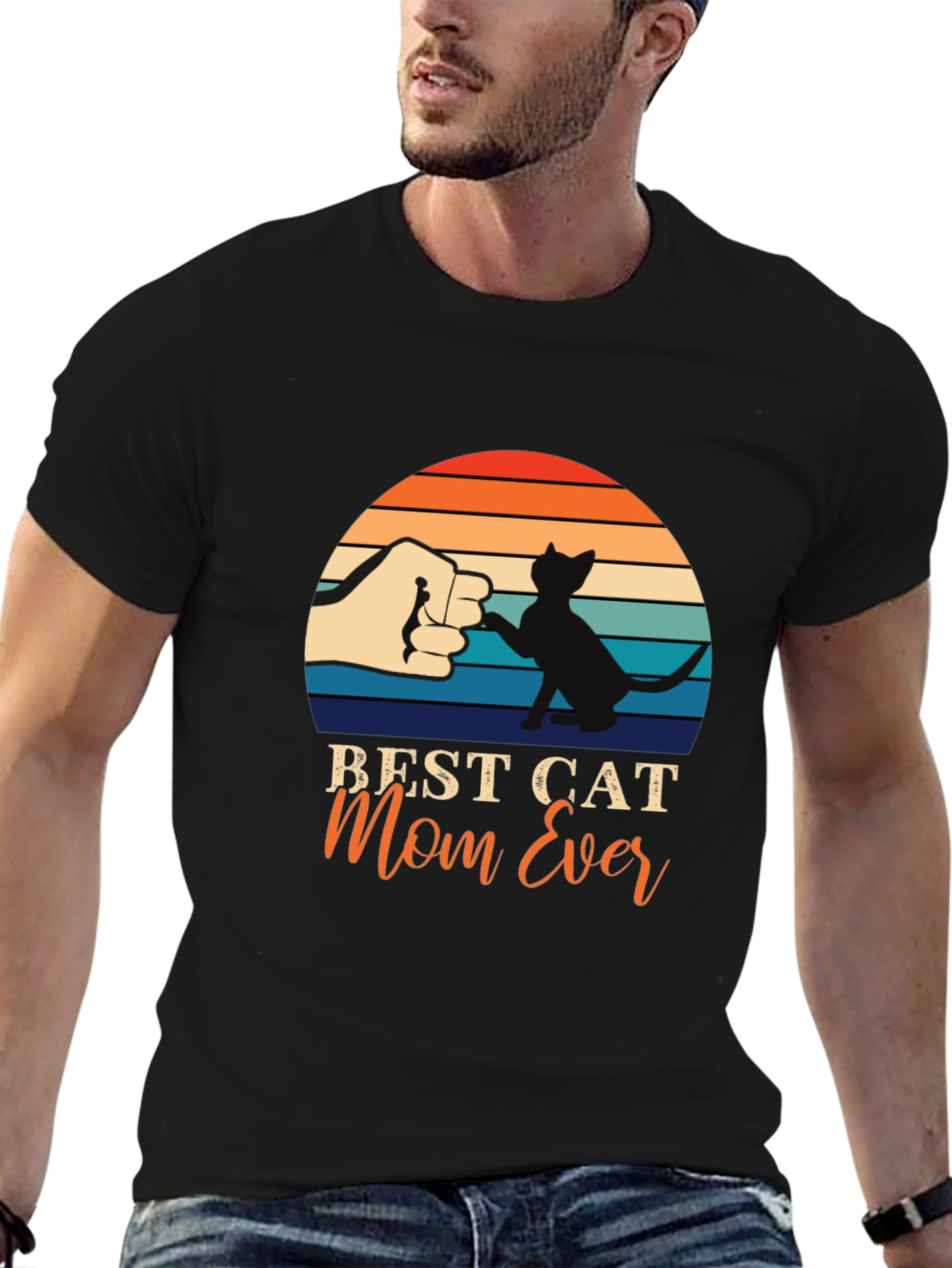 Best Cat Mom Ever T-Shirt Cat Lover Tee