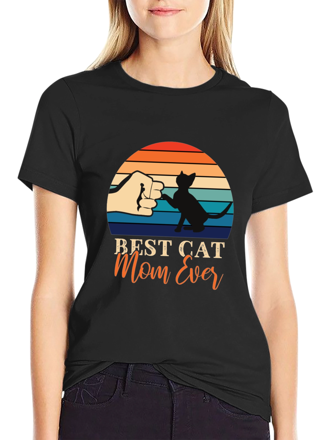 Best Cat Mom Ever T-Shirt Cat Lover Tee