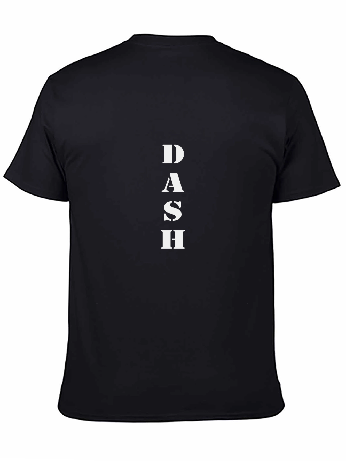 DASH Graphic Tee - Black Cotton Blend T-Shirt