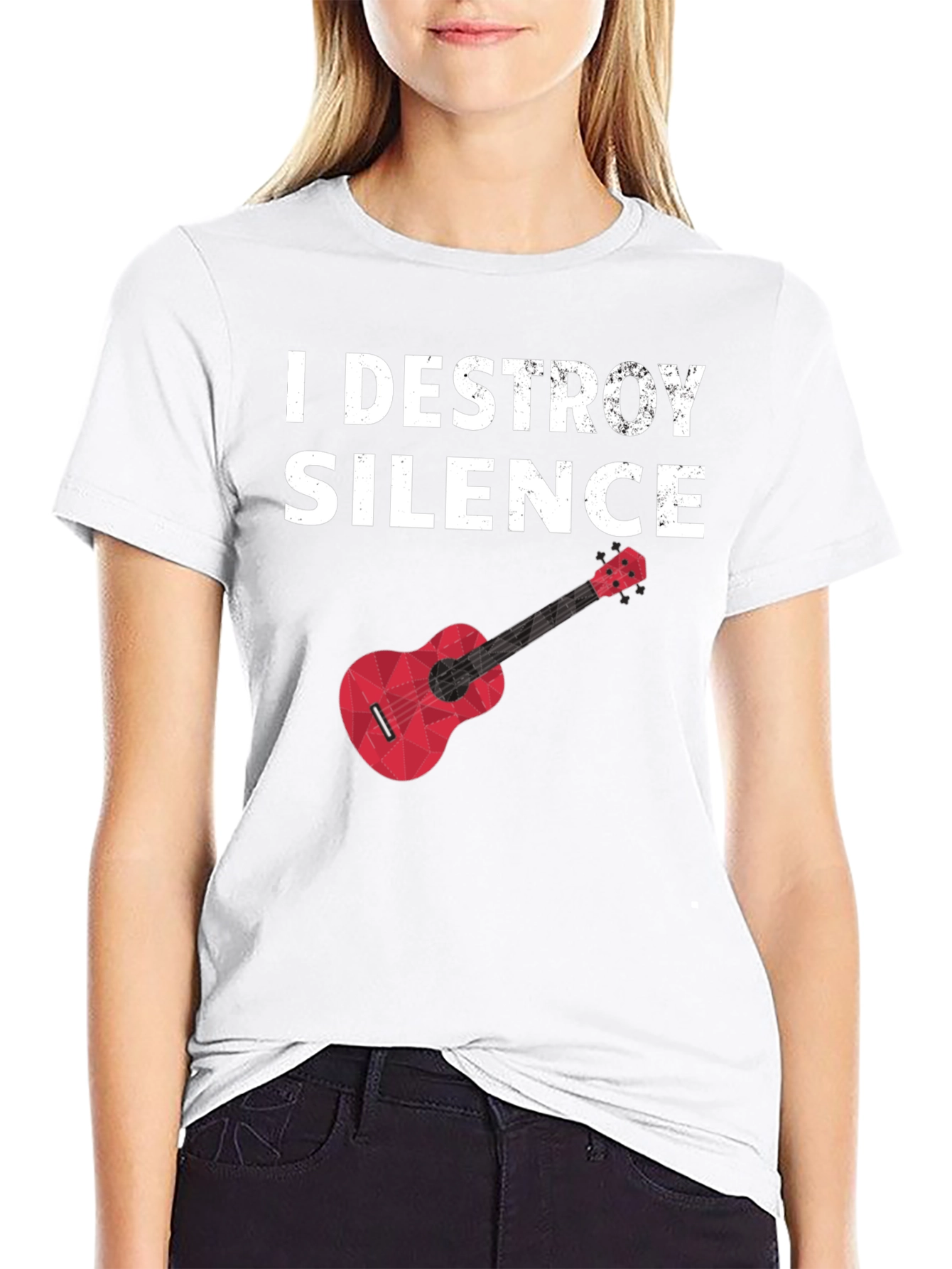 I Destroy Silence Graphic Tee - Musician T-Shirt