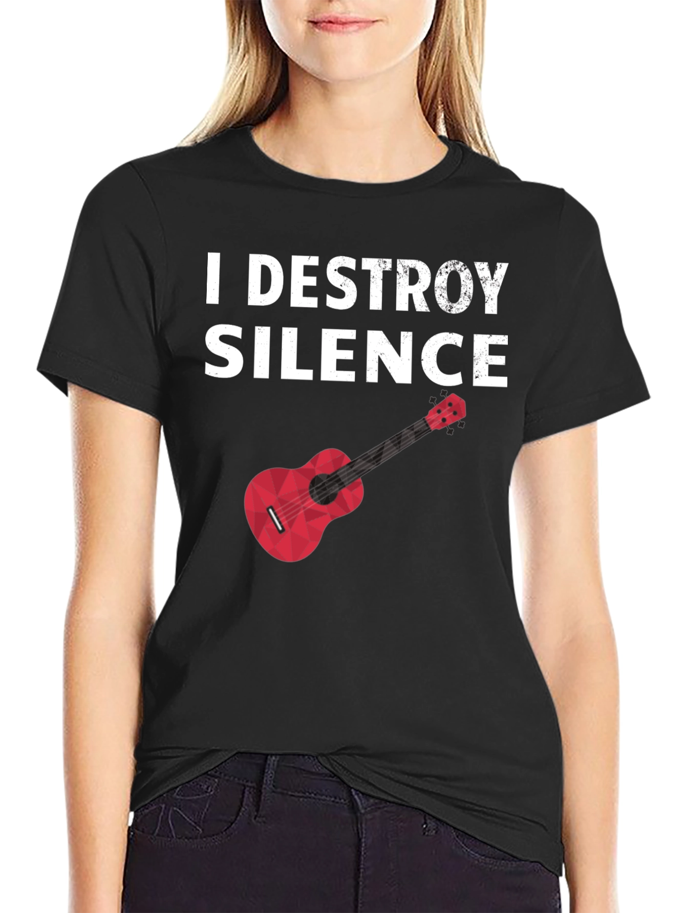 I Destroy Silence Graphic Tee - Musician T-Shirt