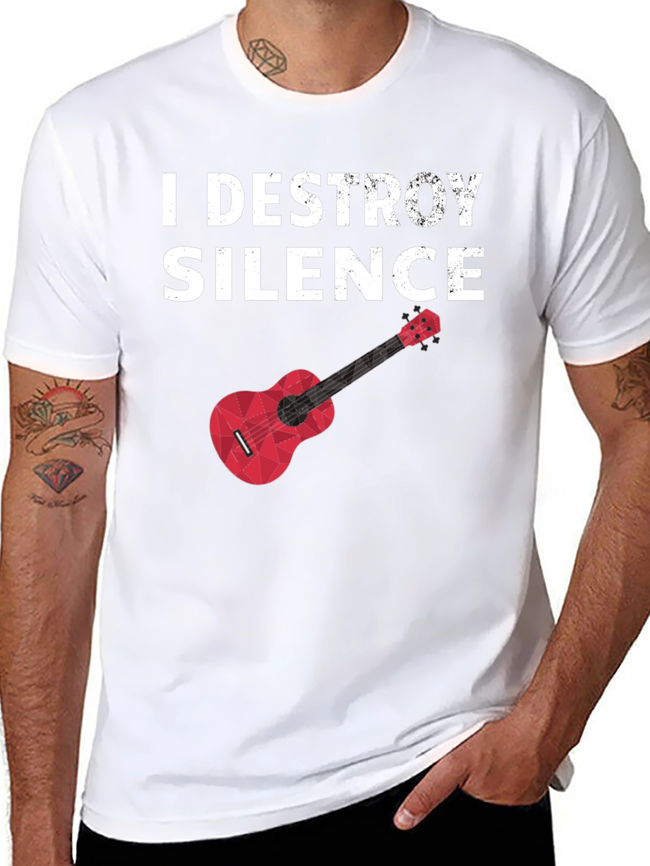I Destroy Silence Graphic Tee - Musician T-Shirt